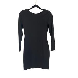 black mini a line dress Black Sleeveless Mini Dress